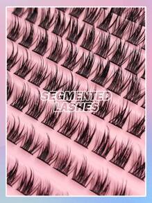 120片 Asiteo 自然柔软仿貂毛假睫毛，单根假睫毛，睫毛簇，单根假睫毛，假睫毛 - 黑色 - 查看 7