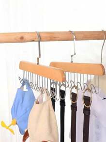 1pc Multifunctional Strap Hanger For Clothes Storage, No Trace Drying Rack For Underwear And Vest,Spring,Minimalist,Summer Tops - Khaki - View 4