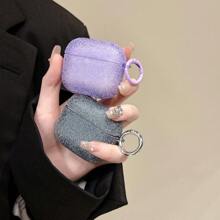 苹果 1 件装水钻磨砂保护壳 适用于 Airpods 2/3/Pro/Pro2/Pro4 - 紫色 - 查看 6