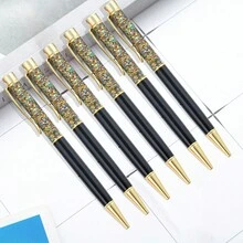 Purple/Black/Pink/Green Ink Ballpoint Pen - Black - View 1