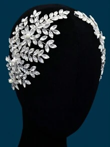 1pc Women's Silver Rhinestone Bridal Headpiece Suitable For Bride Wedding Party Use Elegant Royal - Silver - View 6