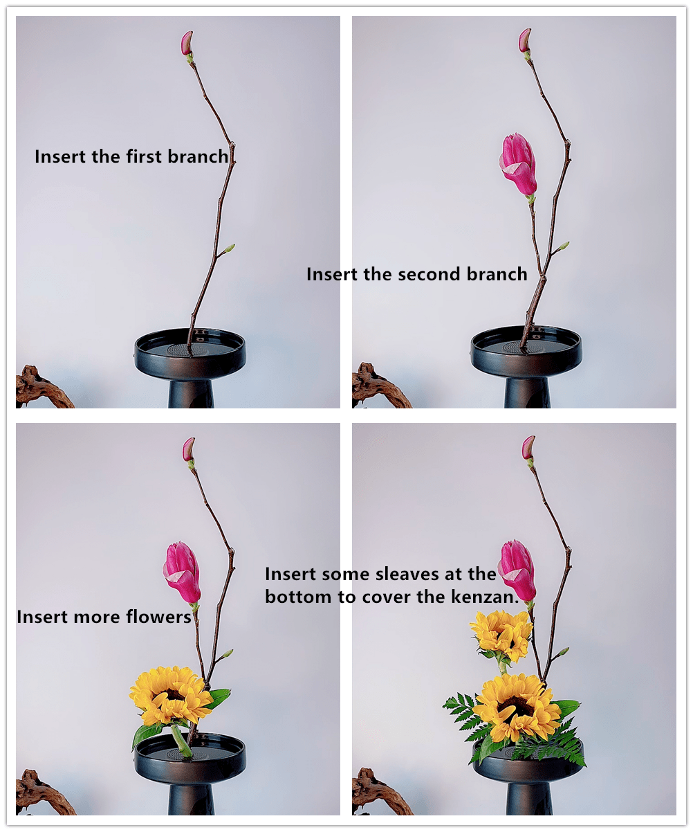 1pc Ikebana Kenzan Flower Frog Arranging Tool With Copper Pins And Base