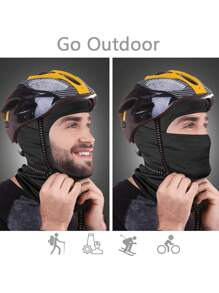 Ski Mask Balaclava Face Mask-UV Protection Dustproof Windproof Face Cover For Men Women Skiing, Snowboarding, Cycling Hiking Black