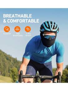 Ski Mask Balaclava Face Mask-UV Protection Dustproof Windproof Face Cover For Men Women Skiing, Snowboarding, Cycling Hiking Black