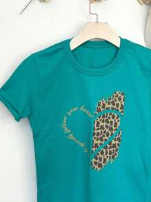 Women T-Shirts - 青碧色 - 查看 3