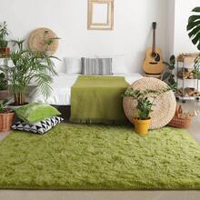 Available In A Variety Of Sizes And Colors Luxury Fluffy Area Rug Modern Shag Rugs For Bedroom Living Room, Super Soft And Comfy Carpet - 草綠色 - 查看 3