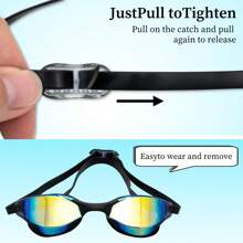 1 buc ochelari de înot unisex din silicon pentru adulți și adolescenți, cu anti-aburire, etanși, vedere largă și clară, protecție UV, articole esențiale pentru plajă, accesorii de plajă, plutitor pentru piscină