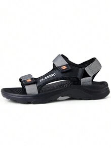 Men's Casual Classic Slip-Resistant Wear-Resistant Comfortable Sandals For Indoor And Outdoor With Simple Look - Grey - View 8