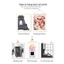 6入組無框時尚牆藝術印花粉色帆布畫海報牆飾復古潮流女性香水巴黎玫瑰鐵塔圖片適用於家居房間少女臥室裝飾 - 多色 - 查看 7