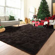 Available In A Variety Of Sizes And Colors Luxury Fluffy Area Rug Modern Shag Rugs For Bedroom Living Room, Super Soft And Comfy Carpet - Dark Brown - View 6