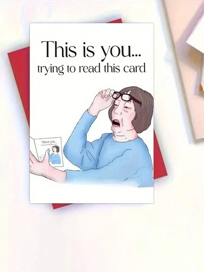 1pc Funny Birthday Greeting Card, Special Gift For Mom, Suitable For Female Friends & Sisters, Unique Mother's Day Gift (With Random Colored Envelope) Back To School,Back To School,School Supplies