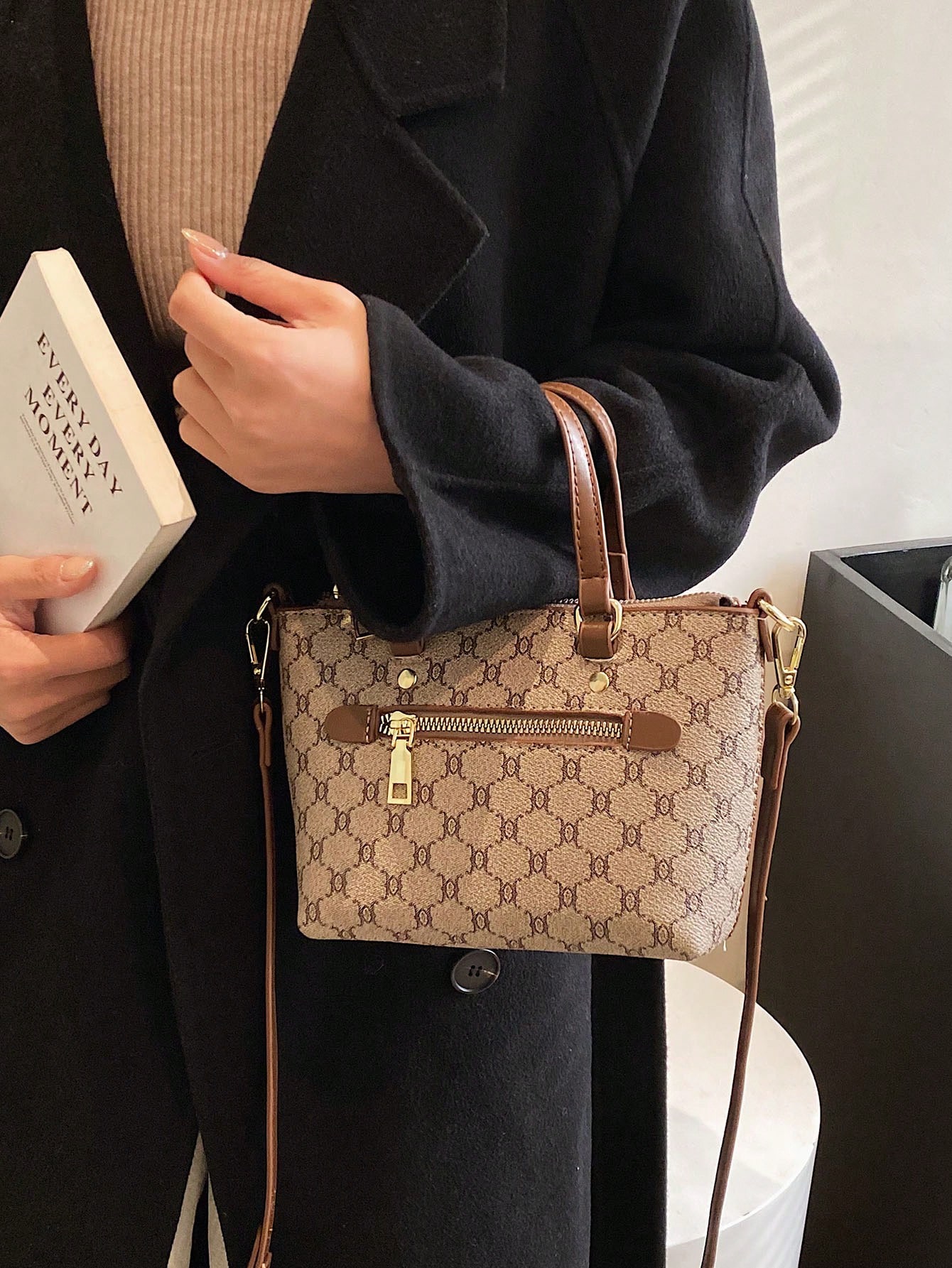 SHIMEINI حقيبة كتف صغيرة للنساء حقيبة يد يومية منا...