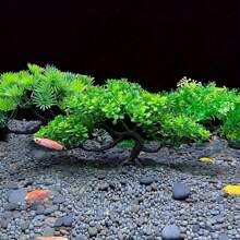 Artificial Pine Tree, Bamboo, Watergrass, Pot Plant Fish Tank Decoration, Aquarium Ornament, Landscape Sculpture