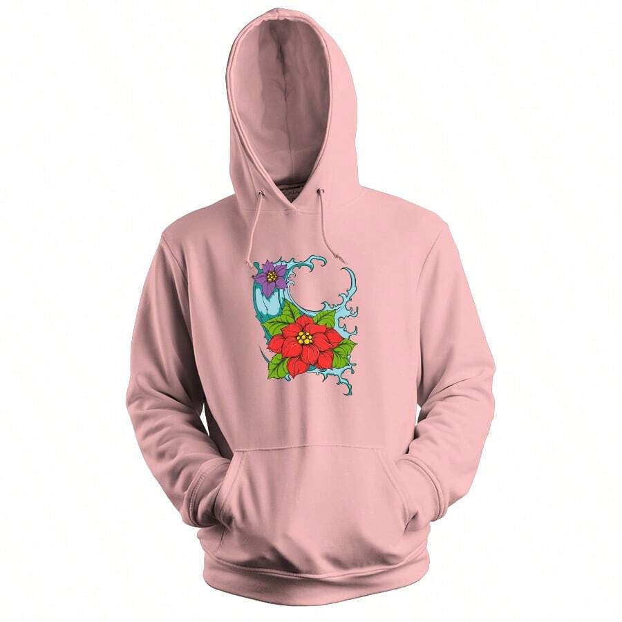 Men Hoodies - Màu Hồng baby - Xem 1