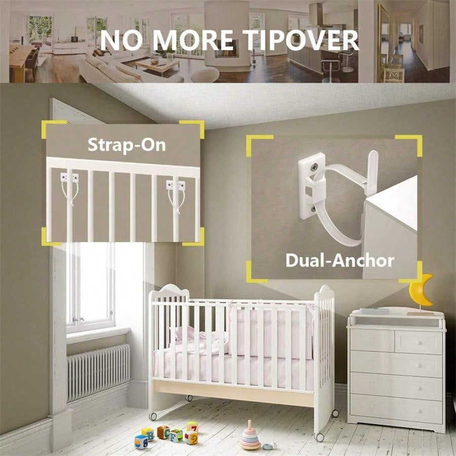 Baby Furniture Anchor Straps (Requires Installation) For AntiTip