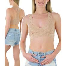 Sheer Lace Racerback - Blush