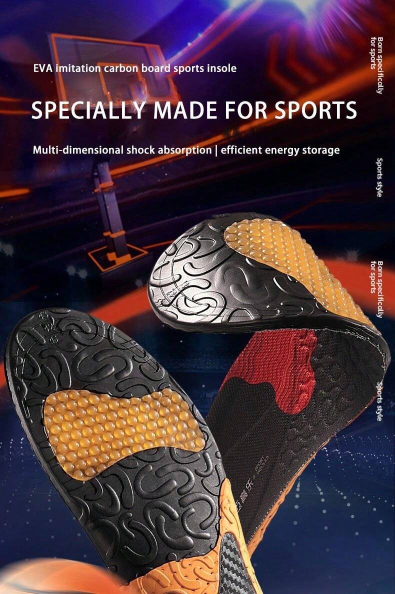 Sports Insoles Eva Shock Absorbing & Carbon Fiber Plate Design, Enhance