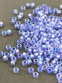 1400pcs/20g Glass Seed Beads, 2.5mm, Borealis Colour, For Diy Bracelet Jewelry Making