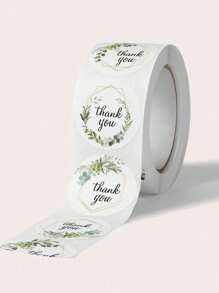 500pcs Round Flower-Shaped Thank You Stickers,Christmas