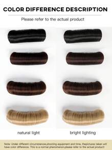 Synthetic Lrrvisible Fluffy Hair Pad Wig Cushion Comfortable HighTemperature Fiber Insert CombIncrease Hair DIY Styling Lnsert Hair Pad Hair Accessories - Black Brown - View 9