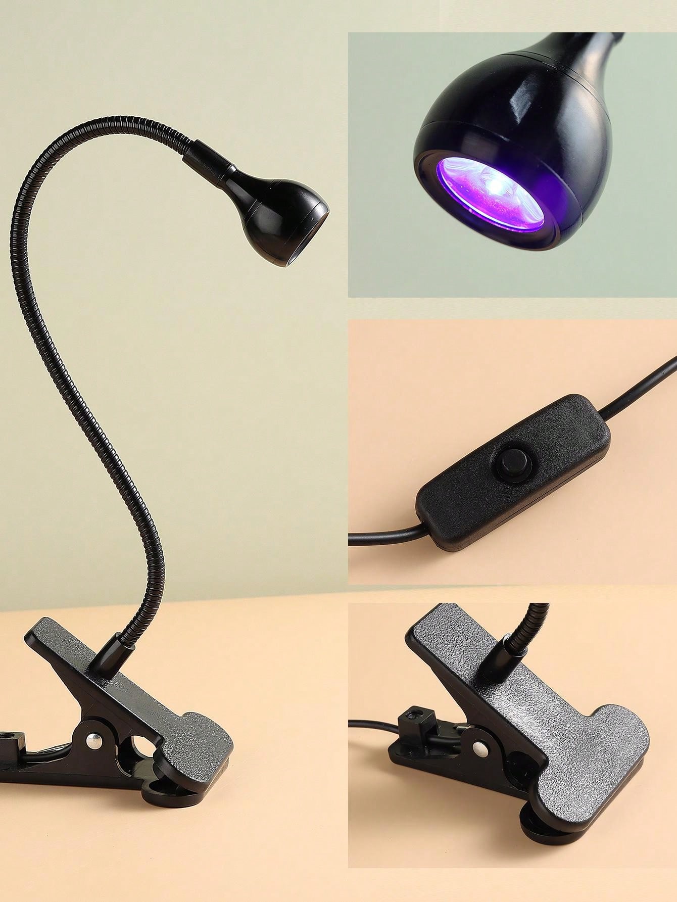 LED UV Light For Drying Gel Nail Polish ClipOn Flexible Desk Mini USB Nail Lamp Portable Nail