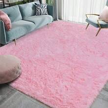 Available In A Variety Of Sizes And Colors Luxury Fluffy Area Rug Modern Shag Rugs For Bedroom Living Room, Super Soft And Comfy Carpet - Màu Hồng baby - Xem 3