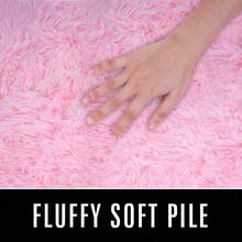 Available In A Variety Of Sizes And Colors Luxury Fluffy Area Rug Modern Shag Rugs For Bedroom Living Room, Super Soft And Comfy Carpet - Màu Hồng baby - Xem 4