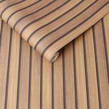 Fresco Natural Wooden Slats Panelled Wallpaper - Brown - View 2