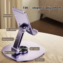 1 cái Giá đỡ điện thoại/PAD kim loại đa chức năng - Màu tím - Xem 6