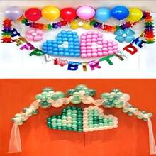 200片装亚克力双面胶带高粘强力纳米双面胶模切加厚圆形魔术胶派对用品气球配件返校情人节 - 彩色 - 查看 6