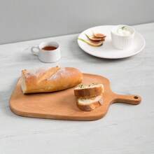 1pc Large Wooden Pizza Tray/Cheese Board/Dessert Tray/Steak Platter/Cutting Board/Fruit Plate, Multi-Function Household Easily Cleaned Serving Tray, Elegant For Restaurants