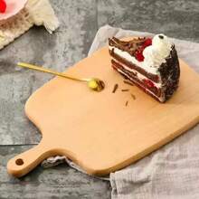 1pc Large Wooden Pizza Tray/Cheese Board/Dessert Tray/Steak Platter/Cutting Board/Fruit Plate, Multi-Function Household Easily Cleaned Serving Tray, Elegant For Restaurants