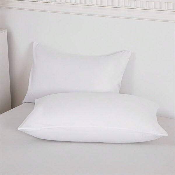 Une Taie D'oreiller De Couleur Unie, Tissu Doux, Respectueux De La Peau Et Respirant, Convient Pour La Chambre À Coucher Ou Les Voyages D'affaires À L'hôtel