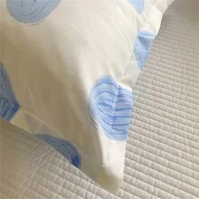 1入組新式砂磨印花枕套,柔軟、舒適、吸濕透氣,易更換和清洗,適用於家庭臥室、學生宿舍等場所。 - 彩色 - 查看 3