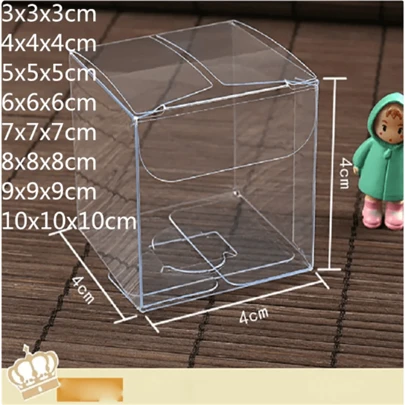 10个装批发新款透明PVC包装盒，适用于婚礼/圣诞节礼品盒，可装巧克力、糖果、苹果等，透明包装盒，适用于各种活动