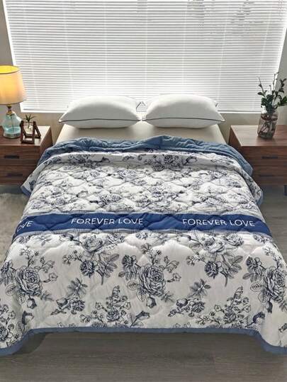 1件装多色磨毛棉被，现代活力印花夏季轻薄毯，适合居家卧室客厅汽车旅行