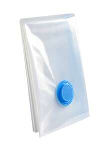 1pc Transparent Vacuum Compressed Bag For Storage Of Down Quilt, Clothing Or Other Items - White - View 7