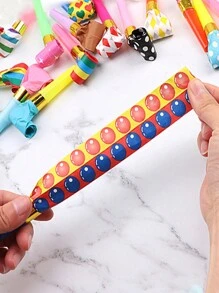 100pcs Random Color Blow Dragon Whistles For Birthday Party, Weddings & Cheerleading, As Gift, Party Favors Back To School Valentine Day