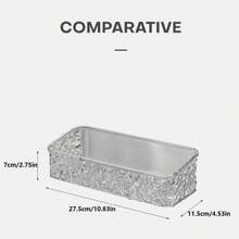 1 Pièce Rack De Rangement De Salle De Bain À Motif De Glacier; Lavabo Sans Perforation Monté Sur Le Mur; Organisateur De Dessus De Table De Lavabo