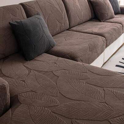1 Pc Waterproof Four Seasons Universal Elastic Sofa Cushion Cover, Modern Minimalist Style Anti-Skid Sofa Cover, Living Room Sofa Protector, Suitable For L-Shaped Sofas And 1, 2, 3, 4 Seater Sofas