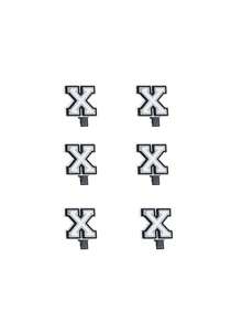 6入組英文字母髮夾,適用於日常裝飾和佩戴 - 彩色 - 查看 2