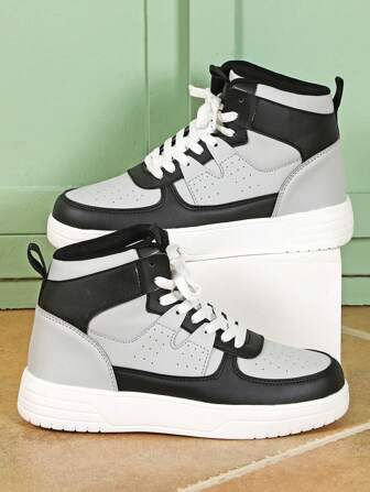 Versatile Durable Comfortable High-Top Breathable Thick-Sole Unisex Casual Sneakers