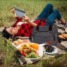 Loncheras Termicas Bolsa Del Almuerzo Para Mujeres Fiambrera - Marrón Mocha - Ver 7