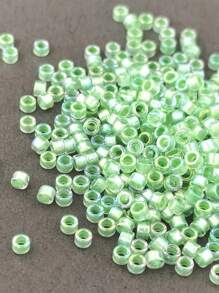 1400pcs/20g Glass Seed Beads, 2.5mm, Borealis Colour, For Diy Bracelet Jewelry Making