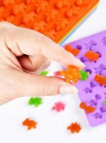 Dinosaur Gummy Molds -1pc Mini Silicone Candy Molds Including Triceratops T-Rex Stegosaurus Brontosaurus  Ice Cube Mold, Chocolate Mold, Cake Mold - Random Color (1PCS) - View 4