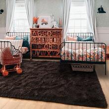 Available In A Variety Of Sizes And Colors Luxury Fluffy Area Rug Modern Shag Rugs For Bedroom Living Room, Super Soft And Comfy Carpet - Dark Brown - View 5