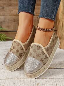 女士平底板休閒鞋,透氣舒適女式懶人鞋,春夏秋時尚鞋款