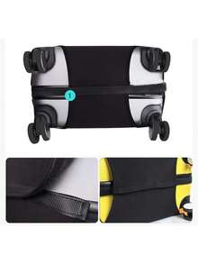 1 Miếng Sành điệu & Bền chặt Hoa In thư Vỏ hành lý , : Bền chặt , Gấp lại & Có thể giặt được , Đàn hồi Polyester ( ) Vali du lịch Người bảo vệ - Thiết yếu Lớp bảo vệ Đối với Của bạn Hành lý , Lý tưởng Đối với Hợp thời Lữ khách , Phù hợp Inch Các trường hợp – Đảm bảo Của bạn Hành lý Đối với An toàn - màu đen - Xem 7