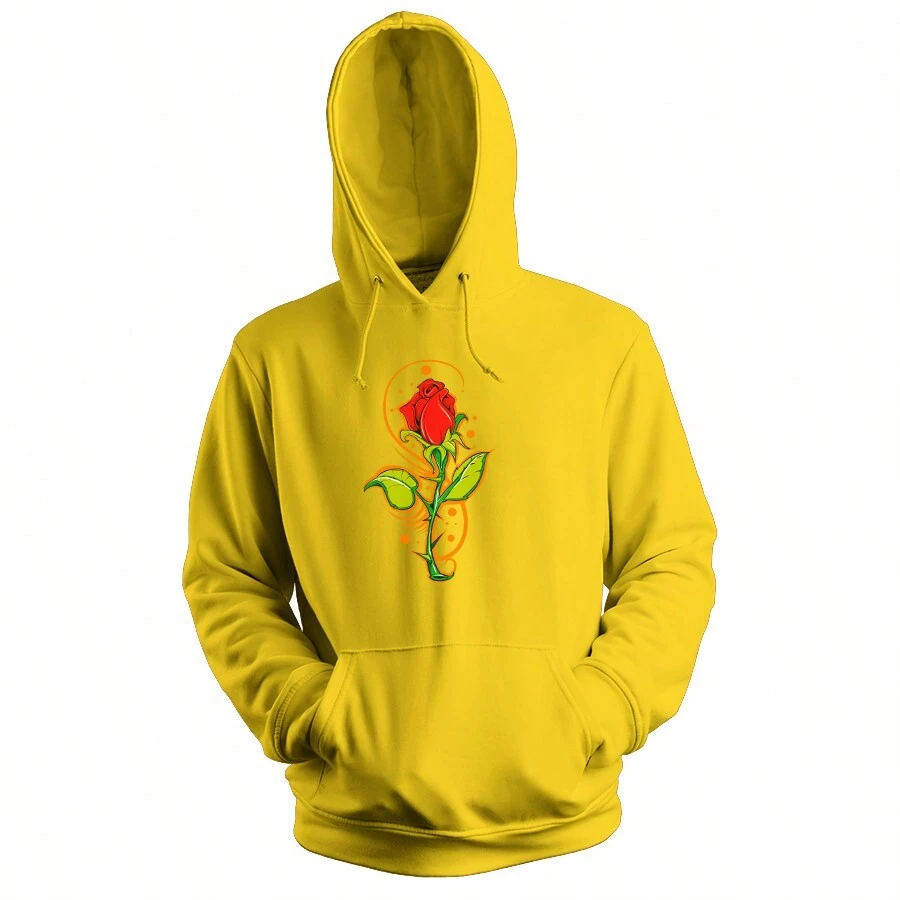 Men Hoodies - 黃色 - 查看 1