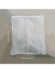 1 Pack, Garden Protection Netting Tree Covers Bags, Plant Fruits Blueberry Bushes Barrier Netting With Drawstring, Citrus Tomato Protective Cover For Vegetables Fruits, Insect Bird Prevention - White - View 6